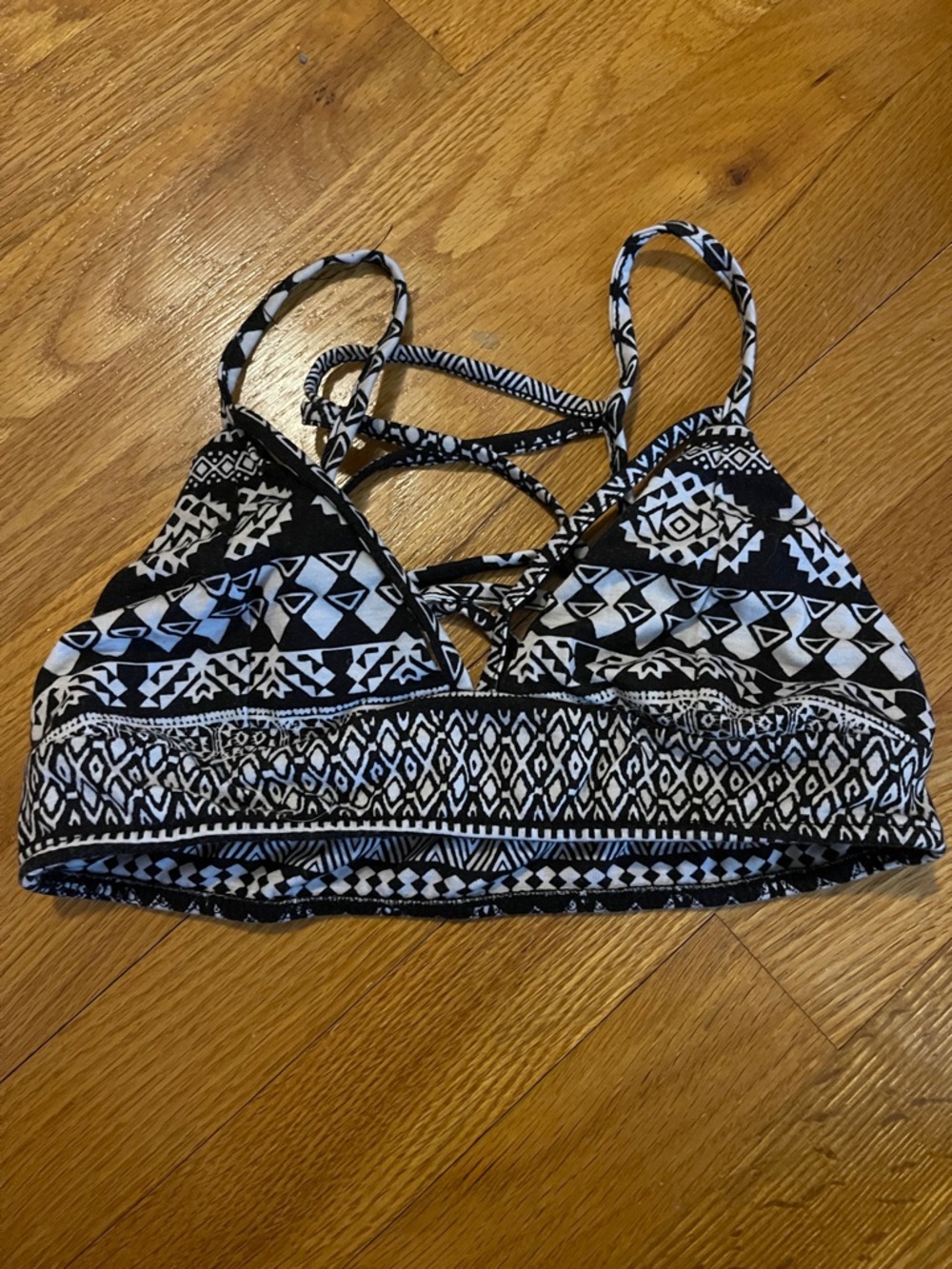 Full Tilt Black & White Tribal Bralette